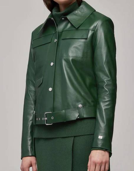 NEW SOIA&KYO rowen leather jacket in juniper - Picture 3 of 5